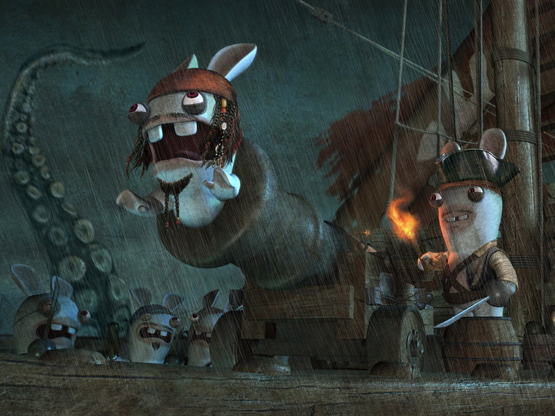 Raving Rabbids, Crossover, Pirates Of The Caribbean, 720P, Movie