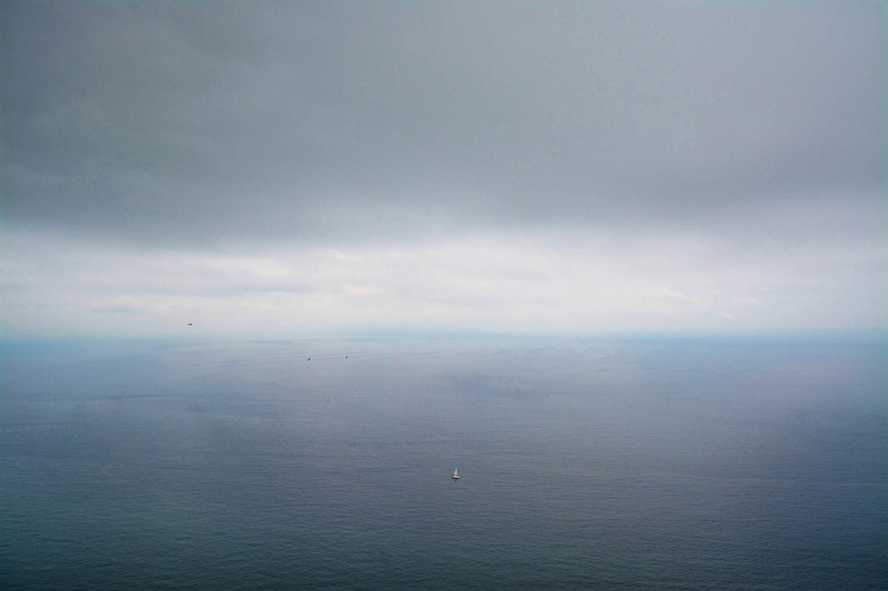 tranquil scene, sky, seascape, boat, scenics - nature, nature, no people, day, silent, water, cloud - sky, dull, sea, view, non-urban scene, 1080P, outdoors