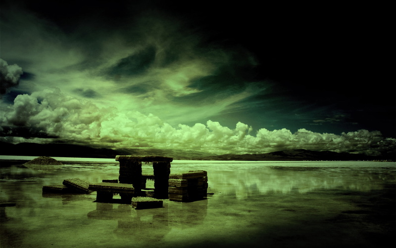 outdoors, 2K, beach, storm, beauty in nature, wood - Material, land, horizon Over Water, moody Sky, coastline, tranquil Scene, sky, body, landscape, black And White