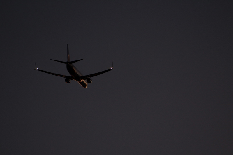 travel, air vehicle, dulles international airport, transportation, low angle view, 5K, airplane, copy space, night, motion, sky, journey, on the move