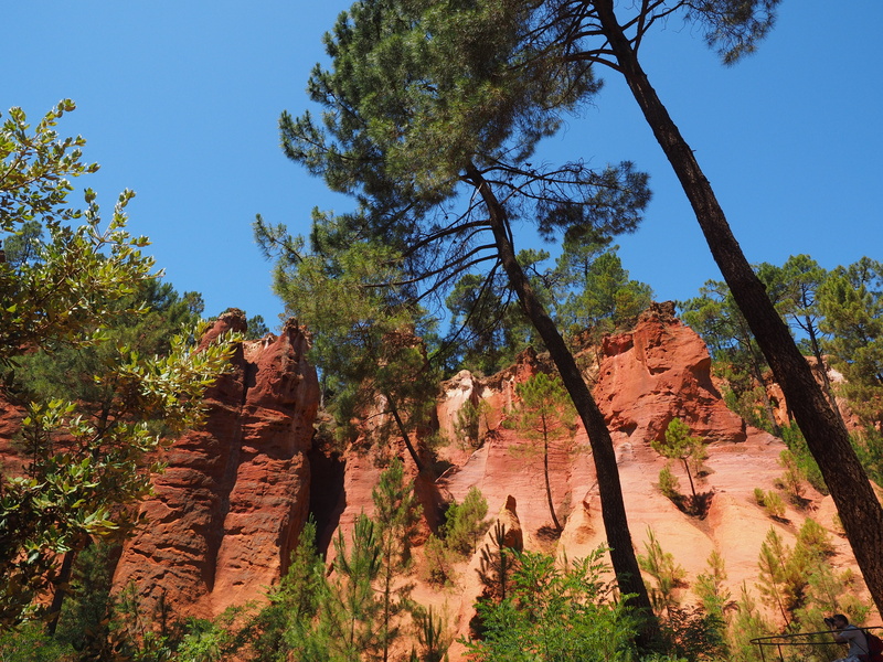 vaucluse, department of vaucluse, orange, sandstone, rock, 4K, hue, mixture, ocher quarry, beauty in nature, luberon massif, day, yellow, rock formation
