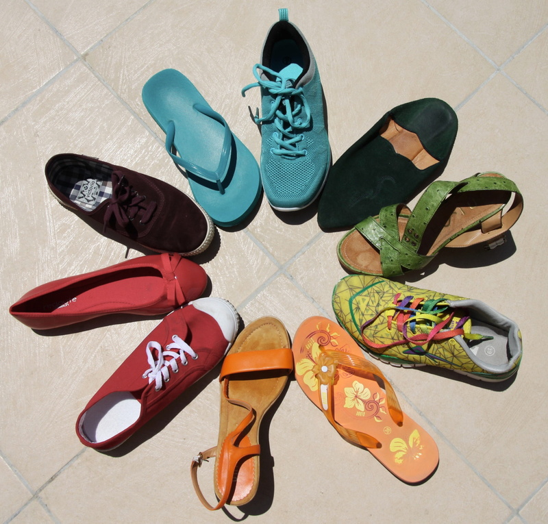 spectrum, high heels, tiled floor, lgbt, walk in my shoes, shoes, sandal, group of objects, mixture, womenswear, humanity, love, pride, variation, icon