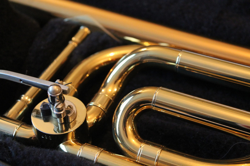 4K, noise, ealing, close-up, classical music, trombone, no people, london, metal, music, gold colored, funky, shiny, brass, classical, horn, instrument