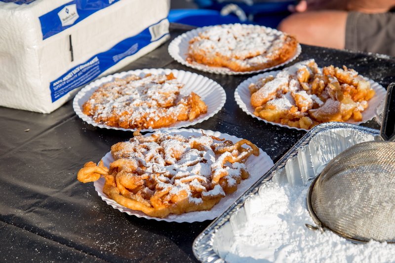 pastry, cultures, powdered sugar, Funnel Cake, table, Food, batter, Dessert, cake, high angle view, indoors, Delicious, baked, indulgence, funnel-cake