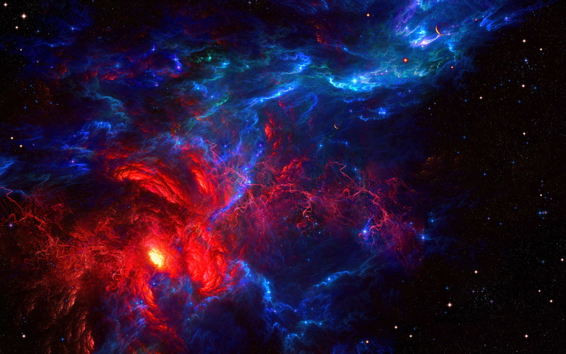 the universe, element, blue, 2K, the sky, funnel, red, space