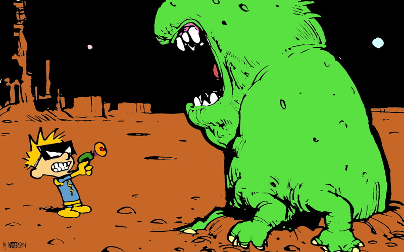 calvin, hobbes, hd, 720P, cartoon/comic, and