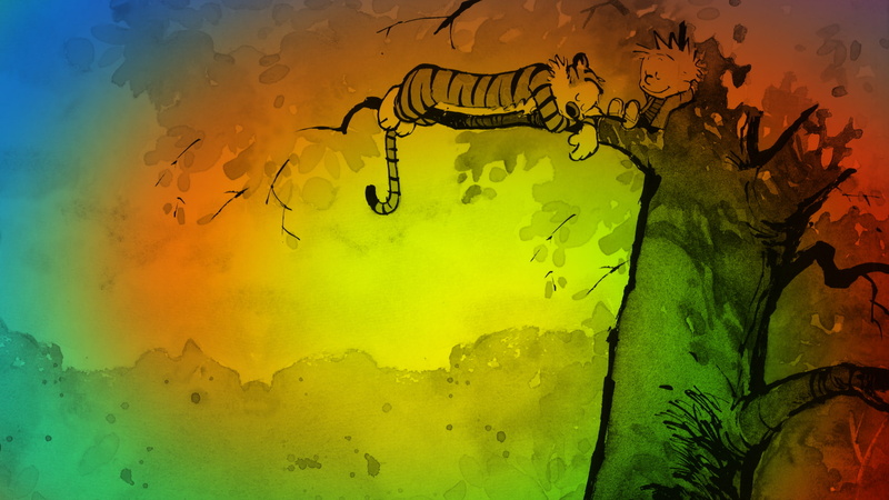 hd, cartoon/comic, and, sleep, calvin, colorful, hobbes, 1080P