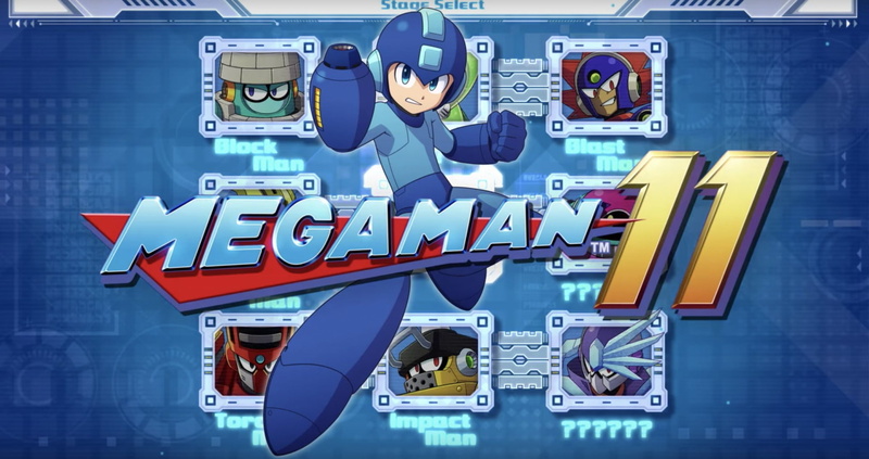 1080P, Blast Man (Mega Man), Bounce Man (Mega Man), Torch Man (Mega Man), Fuse Man (Mega Man), Mega Man, Impact Man (Mega Man), Mega Man 11, Acid Man (Mega Man)