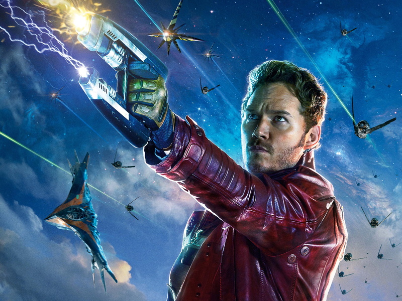 jacket, man, Galaxy, Pratt, Chris, Guardians, leather, red, 2K, character, photo