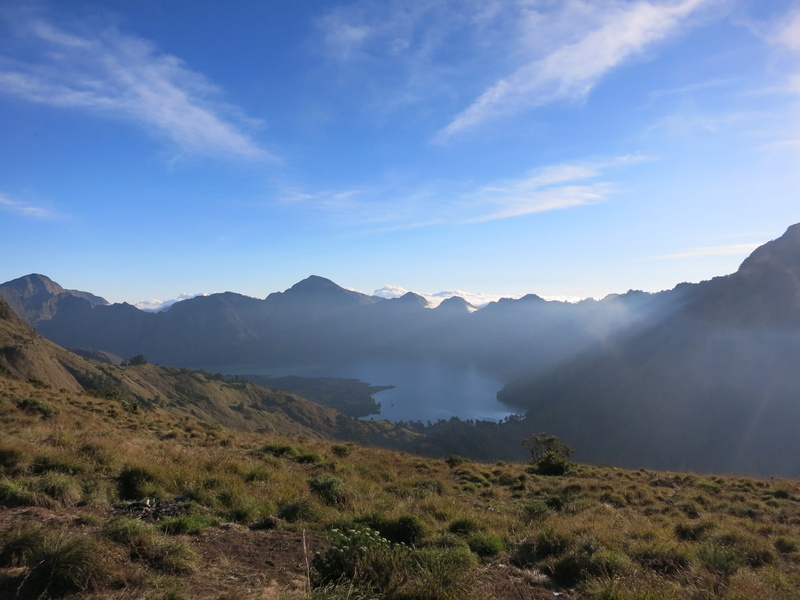 tranquil scene, landscape, travel, trekking, mount, anak, lombok, Volcano, nature, remote, mountain, Indonesia, 2K, asia, volcanic, non-urban scene, cloud - sky