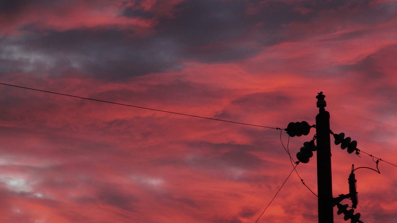 no people, cloud - sky, cable, minimalist, background, silhouette, sunset, outdoors, power supply, electricity pylon, dreamy, electric line, power line