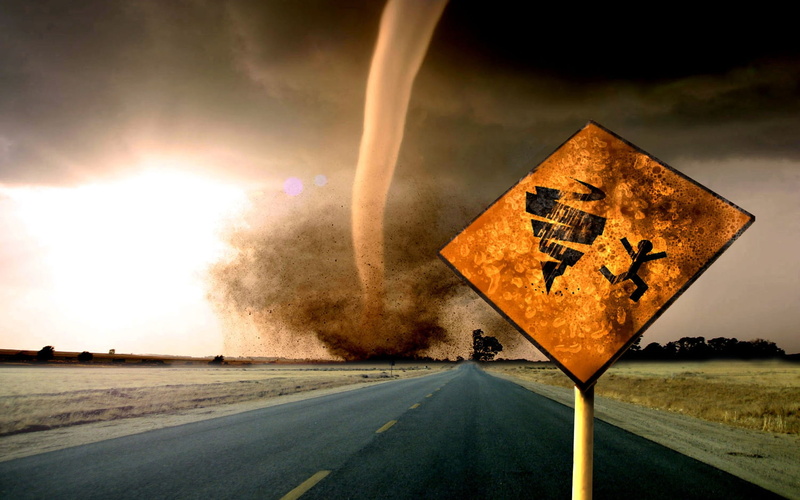 1080P, disaster, nature, indicator, clouds, background, tornado, signage