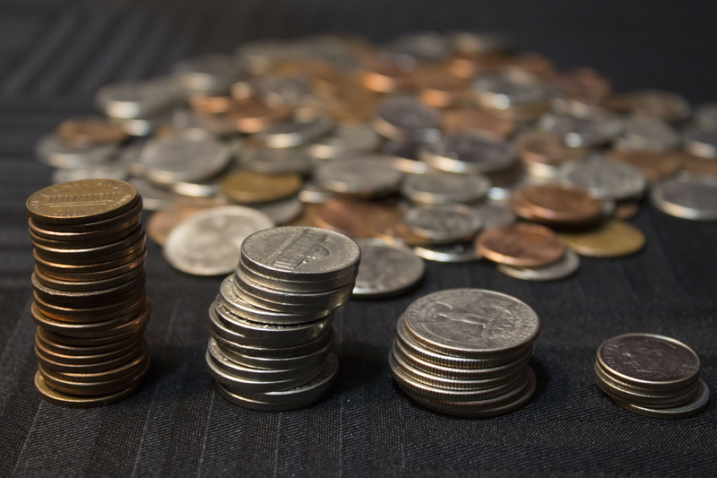 economy, indoors, cash, 4K, no people, nickel, still life, copper, close-up, savings, arrangement, abundance, table, currency, financial, large group of objects