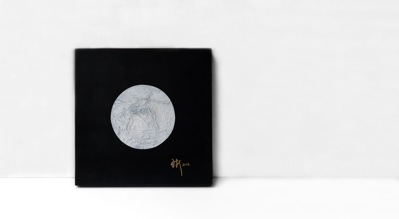 cat, universe, white color, text, moon, animal, astronomy, black, wall - building feature, shape, outdoors, table, white, crystal, outer space, nature