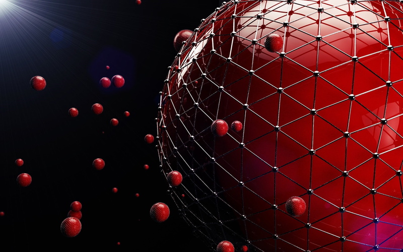 red, nature, cinema 4d 3d geometry circles abstract texture, outdoors, low angle view, creativity, food, decoration, black background, large group of objects
