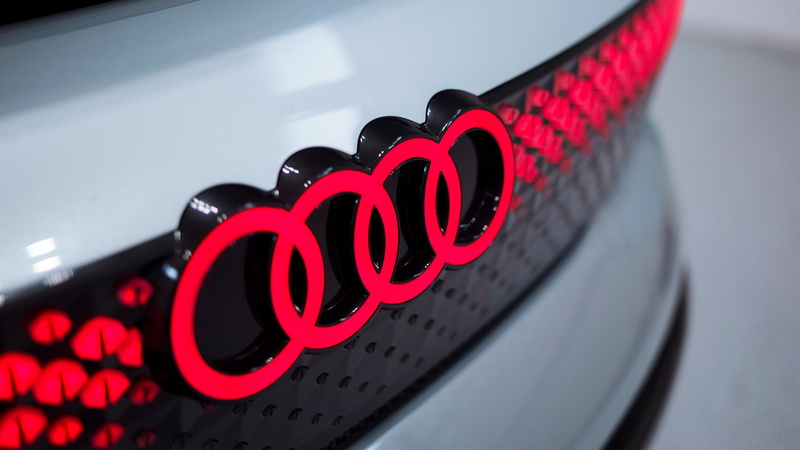 audi, 4K, close, 4K, Logo, Audi Elaine, Concept cars, photo, Rear view