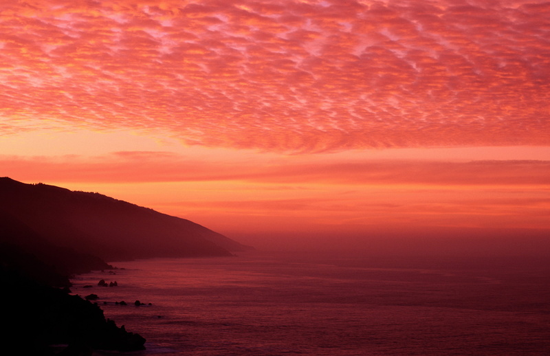 no people, the sky, romantic sky, beside, sunset, sky, horizon over water, mountain, nature, Sea, clouds, illustratoin, tranquil scene, body, orange color