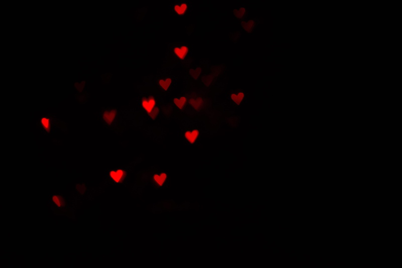 pattern, technology, motion, group, red, night, black, hearts, bokeh, copy space, nature, black background, no people, illuminated, studio shot, food and drink