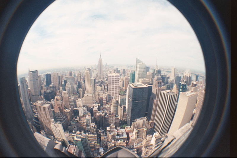 crowded, fisheye, outdoors, fish-eye lens, transparent, streets, us, building, street, cloud - sky, nyc, city, nature, skyscraper, new york, empire state building