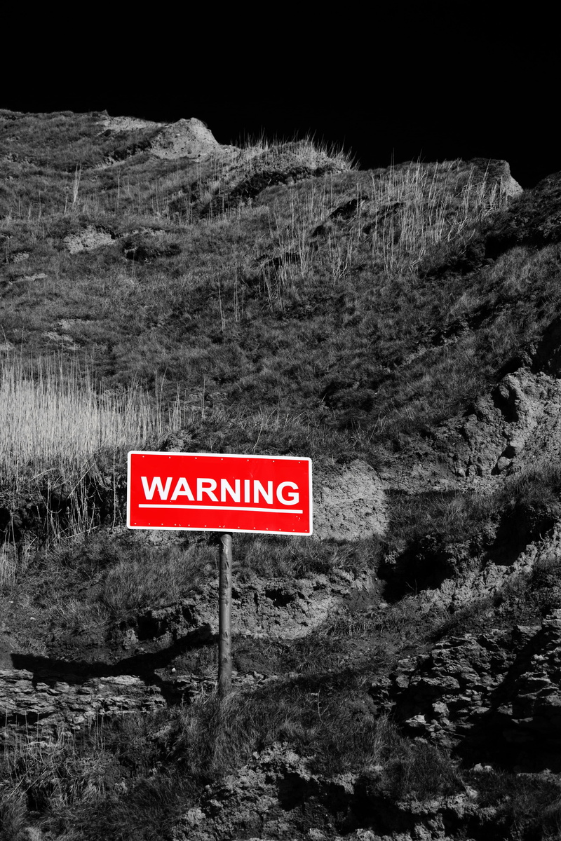capital letter, landslide, safety, information sign, mountain, Area, information, warning sign, western script, warning, zone, nature, selective, sign