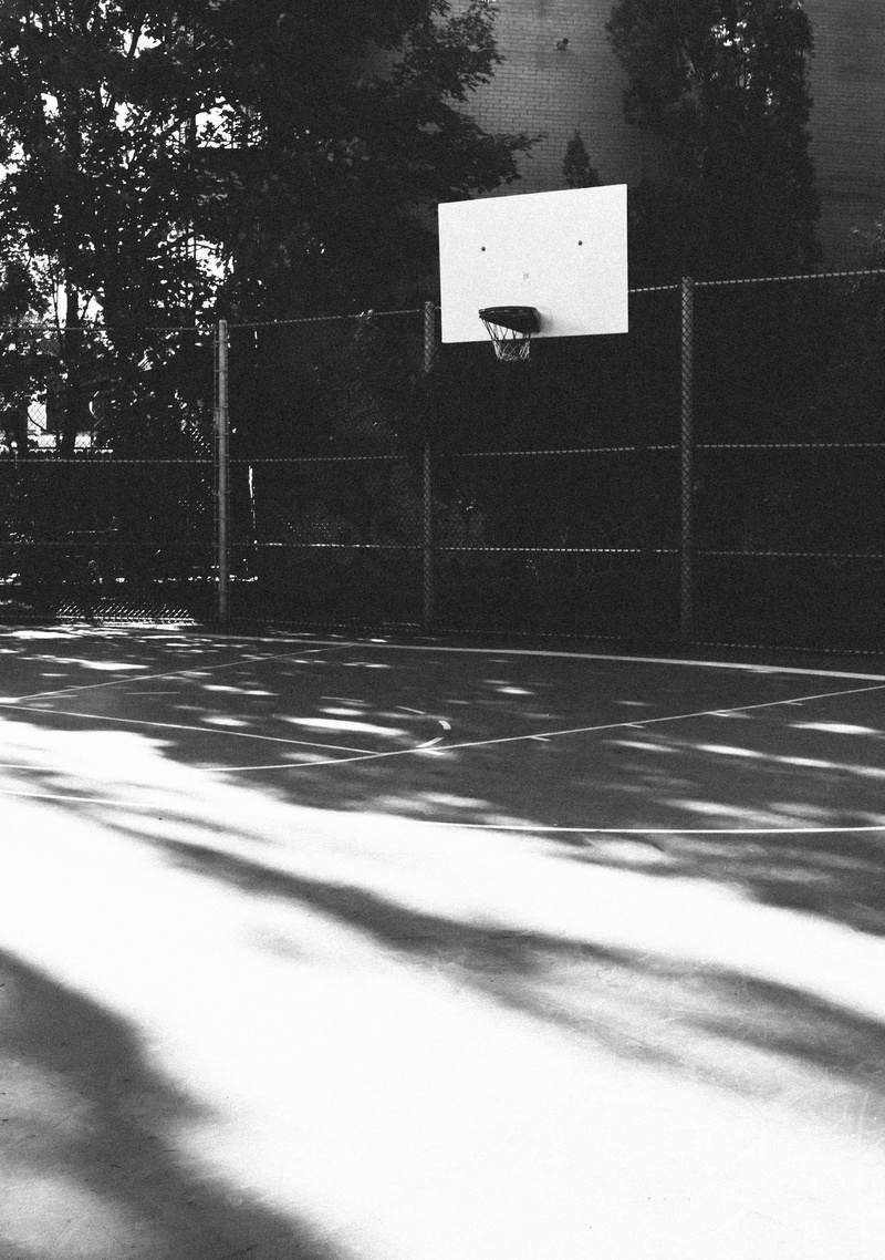 net, road, built structure, shadow, day, back board, fence, nature, photography, empty, architecture, white, basketball, 4K, snow, sport, basketball hoop