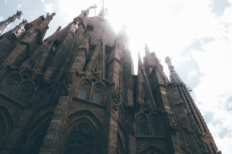 barcelona, history, low angle view, 4K, gothic style, religion, no people, outdoors, built structure, the past, spirituality, sagrada familia, building exterior