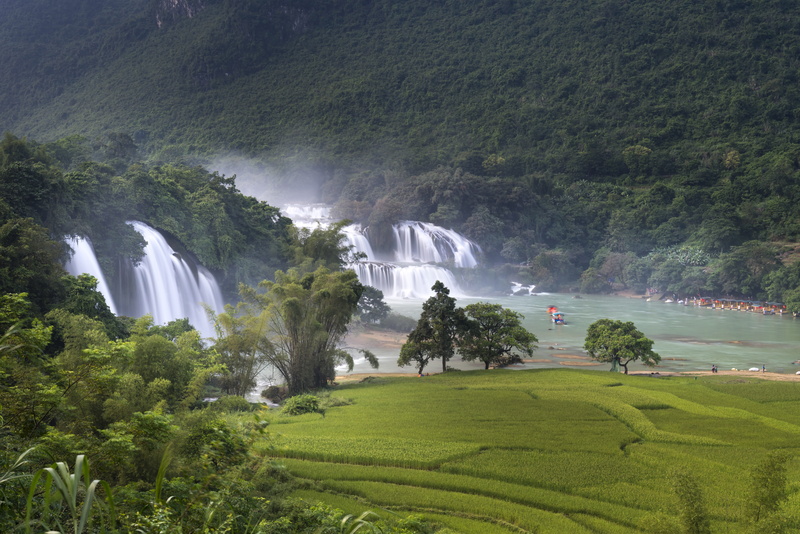flow, high by, field, motion, china - east asian, outdoors, rural scene, trees, the river, wet, photography, landscape, fresh, tourism, land, the landscape