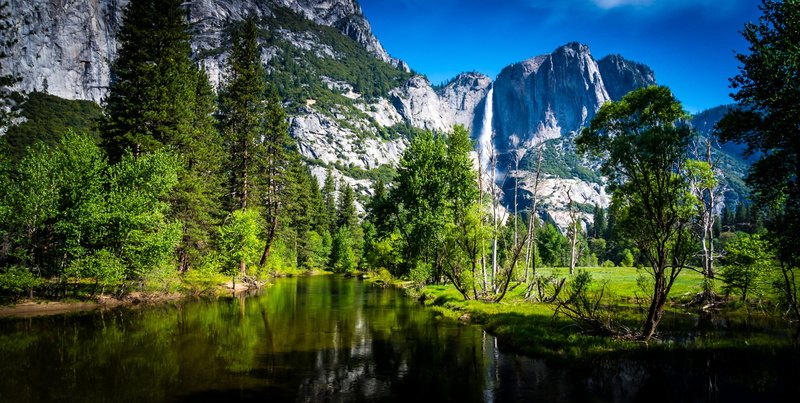wilderness Area, summer, rock, california, Waterfall, park, blue, scenics, mountain, forest, tranquility, plant, scenics - nature, national Park, beauty In Nature