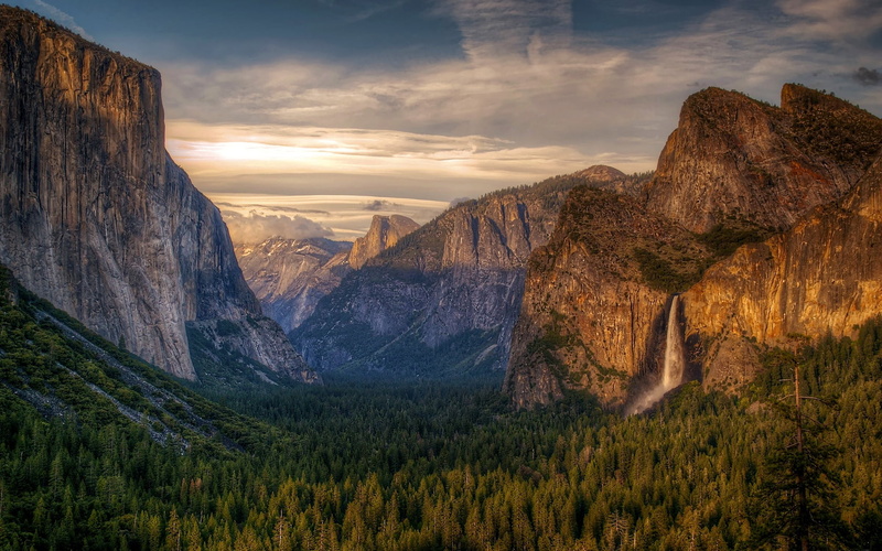 tree, wood, cliff, majestic, scenics, sky, landscape, rock - Object, national Landmark, solid, cloud - Sky, mountain, rock, tourism, green, forest, coniferous tree