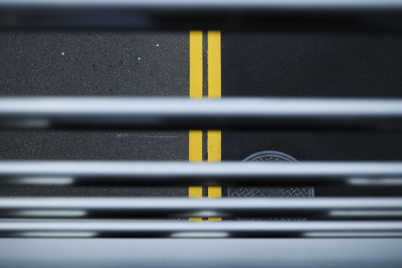 4K, lane, full frame, bar, grey, technology, city sight, transportation, manhole cover, sign, taipei, speed, street, communication, road, alloy, traffic
