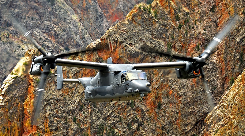 metal, autumn, day, land vehicle, air force, land, forest, plant, nature, mountain, security, mode of transportation, old, air vehicle, outside, cv-22