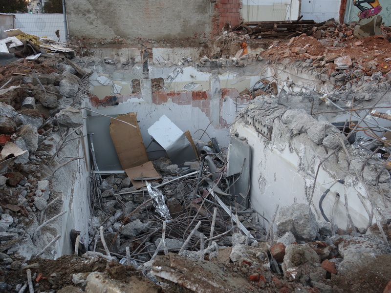 building exterior, destruction, mess, decline, 4K, broken, place, building, damaged, run-down, ruined, Demolition, Debris, industry, Keller, breaking
