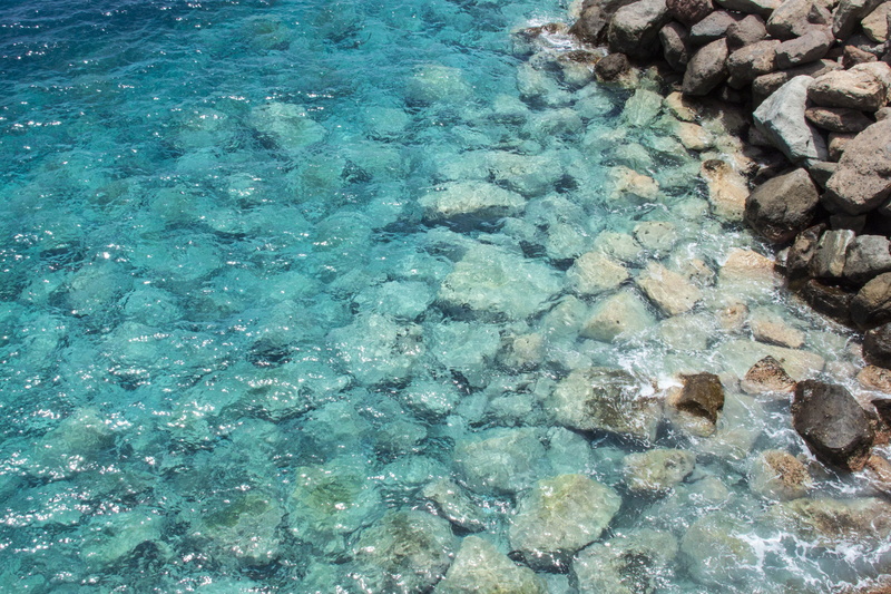 transparent, outdoors, nature, no people, sea, ocean, water, tranquility, rock - object, swimming pool, tranquil scene, high angle view, rock, underwater