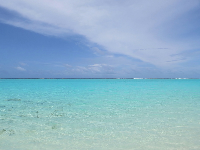 4K, turquoise colored, shallow, day, blue, water, beauty in nature, paradise, cloud - sky, clean, land, nature, reef, horizon, waterfront, scenics - nature