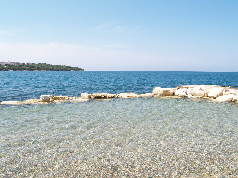 horizon over water, scenics - nature, sky, 2K, day, horizon, land, no people, tranquility, blue, Lazur, rock - object, nature, solid, water, rock, outdoors