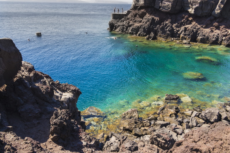 sea, stay, sky, rest, heat, the sun, holidays, nice weather, eroded, tranquility, mountains, scenics - nature, holiday, lazur, greece, day, nature, non-urban scene