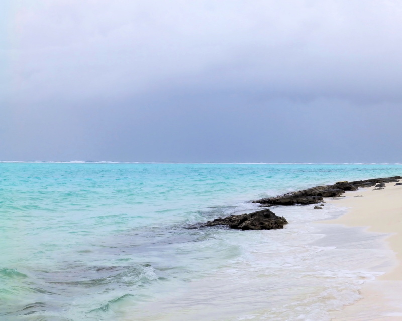 sky, tranquil scene, clouds, ocean, horizon, tranquility, rock, 4K, nature, cloud - sky, rock - object, storm, outdoors, land, beauty in nature, cloud cover