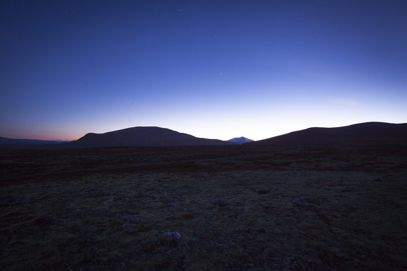 mountain range, silhouette, deep, clear sky, outdoors, nore, kongsvoll, pink, scenics - nature, blue, tranquil scene, star, landscape, kongsvold, mountain