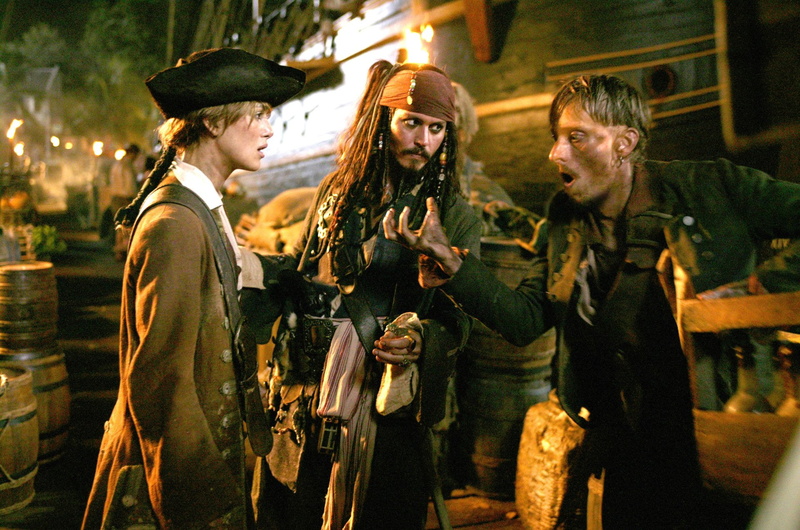 Pirates Of The Caribbean, Mackenzie Crook, Elizabeth Swann, Keira Knightley, 1080P, Johnny Depp, Pirates Of The Caribbean: Dead Mans Chest, Jack Sparrow