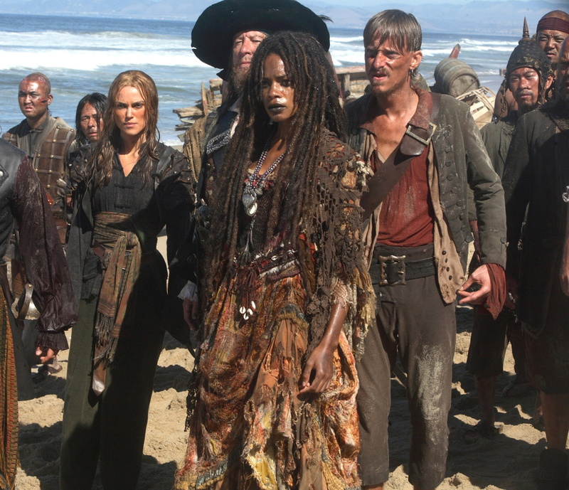 Geoffrey Rush, Ragetti (Pirates Of The Caribbean), Naomie Harris, Tia Dalma, Pirates Of The Caribbean: At Worlds End, Pirates Of The Caribbean, 1080P