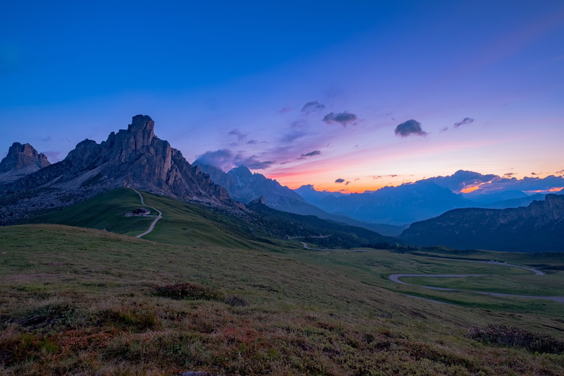sunlight, scenics, rock - Object, road, daytime, hiking, mountain, path, cloud - Sky, coud, dolomites, europe, xt2, sky, mountain Peak, nature, 5K, sunset