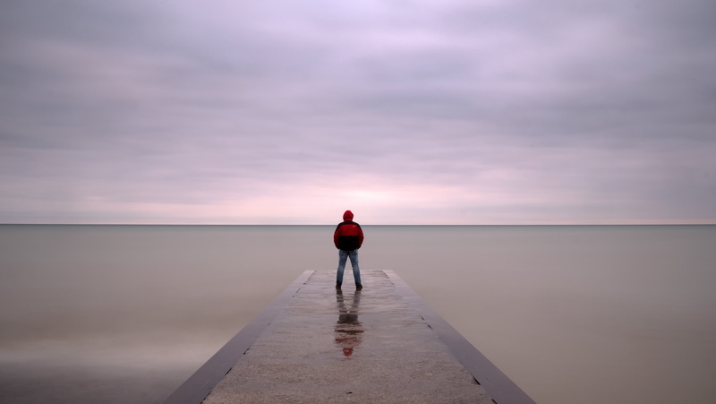 canada, sport, sea, water, blue denim, lake, beach, Toronto, person, black, hoodie, long exposure, jeans, red, outdoors, 5K, ontario, nature, one Person