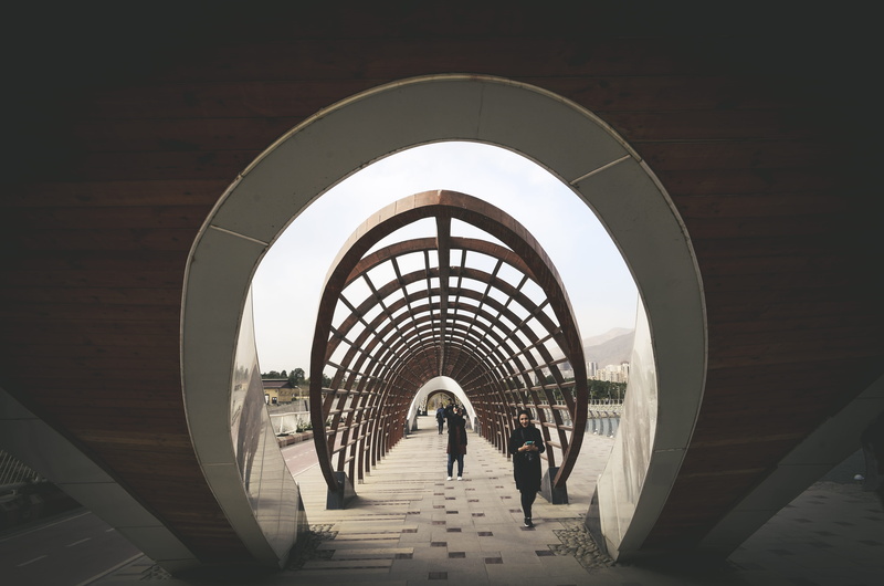 grade, adult, bridge, leisure activity, her, brown, walk, women, rear view, xtw, men, group of people, arch, gray, direction, corridor, tehran, peoples