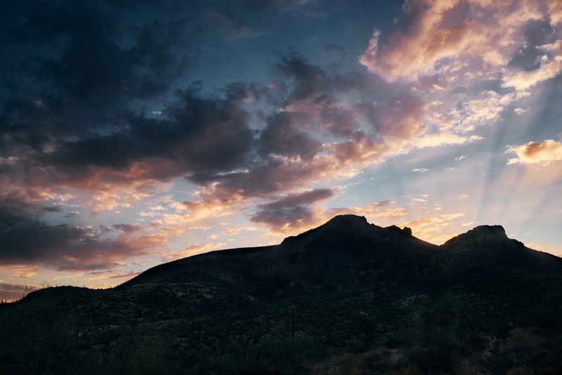 cave creek, low angle view, optoutside, moody sky, remote, hiking, silhouette, beauty in nature, non-urban scene, united states, fujix, 5K, mountain peak