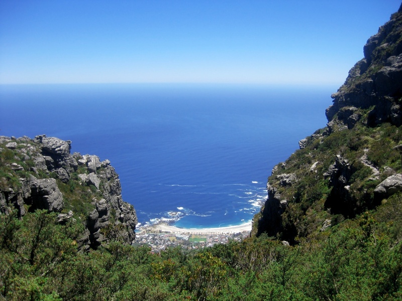 day, idyllic, tranquility, panorama, plant, view, scenics - nature, horizon, horizon over water, cape town, sea, mountain, land, beauty in nature, sky