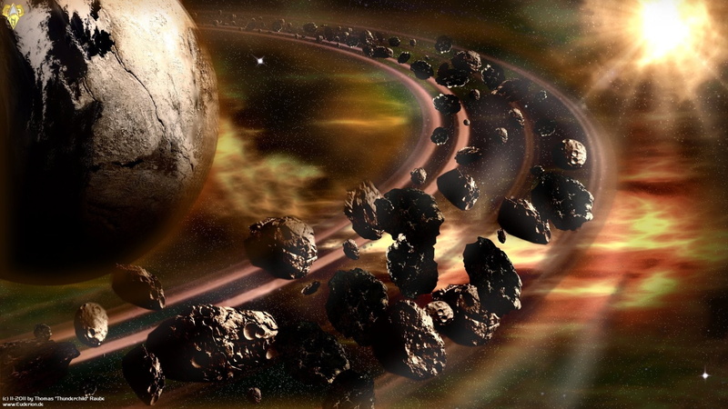 Asteroid, 1080P, Nebula, Planetary Ring, Space, Star, Sci Fi, Planet