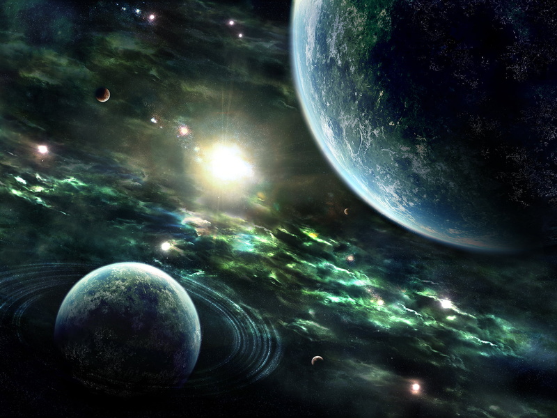 futuristic, shape, planet - Space, water, sphere, dark, Nebulae, night, star - Space, Planets, alien, backgrounds, surreal, planetary Moon, Sun, Rings