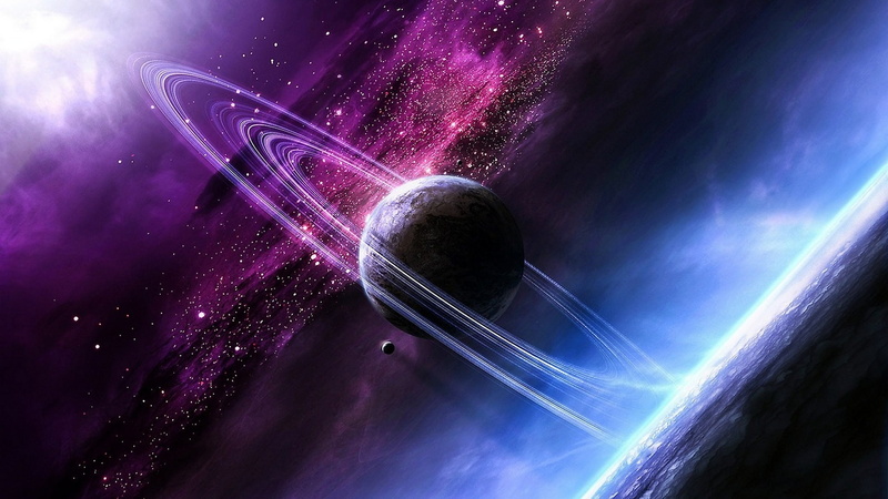 planet, 1080P, ring, nebula