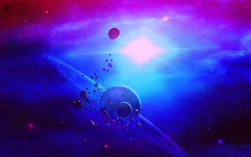 purple, water, marine, sea, animals in the wild, animal wildlife, nature, asteroids, ring, blue, star, animal themes, sea life, no people, close-up, lens flare