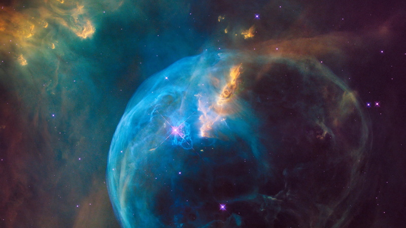 outdoors, phenomenon, nebula, light - natural phenomenon, bubble nebula, universe, 4K, star - space, exploration, sky, hubble, planet - space, no people